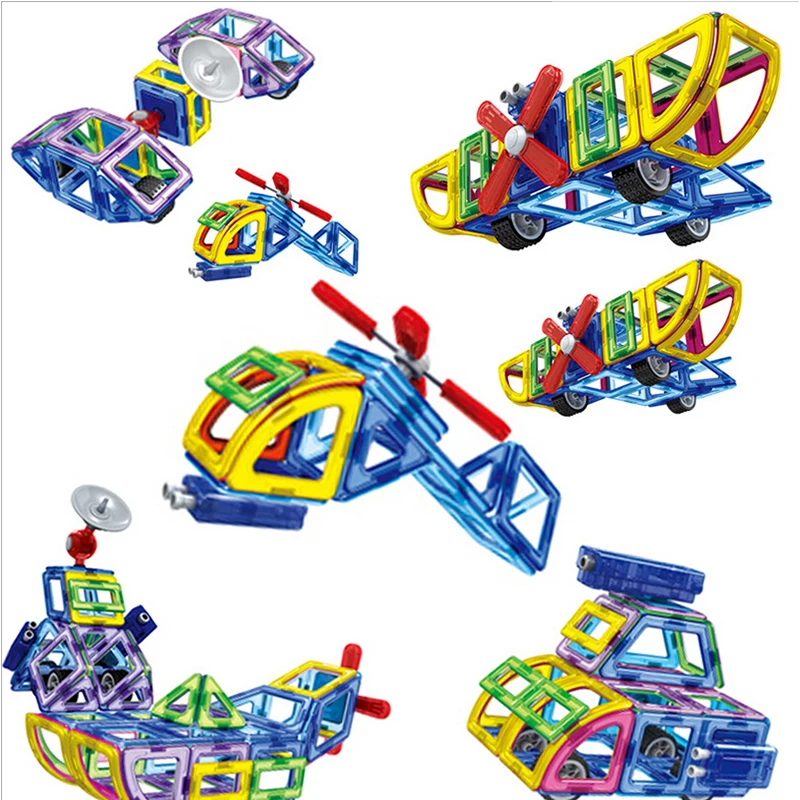 Новинка 2017 Магнитный конструктор строительные 3D блоки детские развивающие