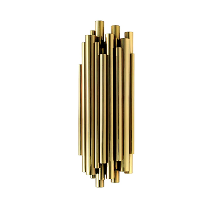 FUMAT Modern Nordic Wall Lamp Bedroom Bedside Light Mounted Fixtures Gold Sconce Pipe Organ Brubeck | Лампы и освещение