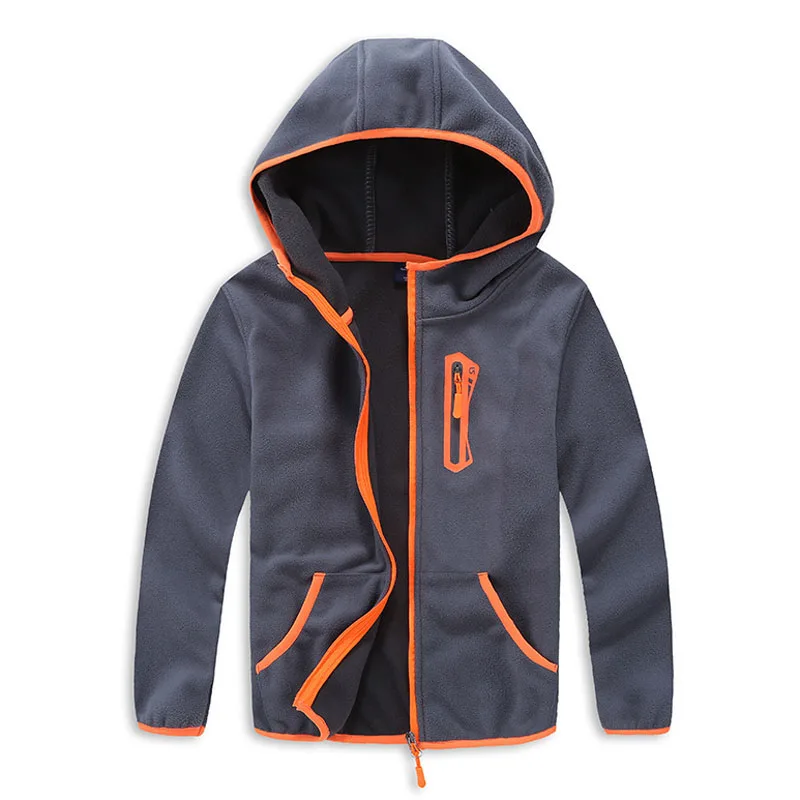 Флисовая детская верхняя одежда для мальчиков пальто спортивная куртка