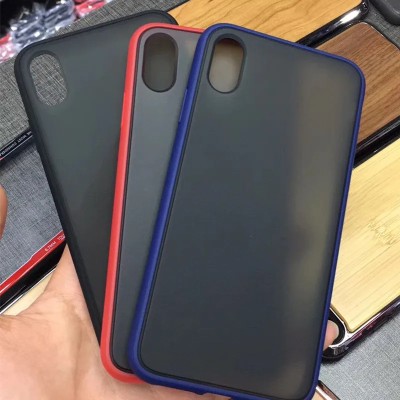 Роскошный прозрачный матовый чехол для мобильного телефона iPhone Xs Max Xr 8 7 Plus TPU