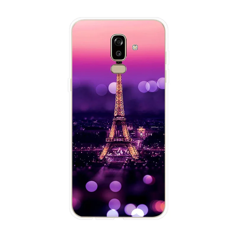 Чехол для телефона Samsung Galaxy J4 J6 J8 2018 J2 Pro фиолетовый цветок J1 J3 J5 J7 Prime 2017 2016 2015 чехол