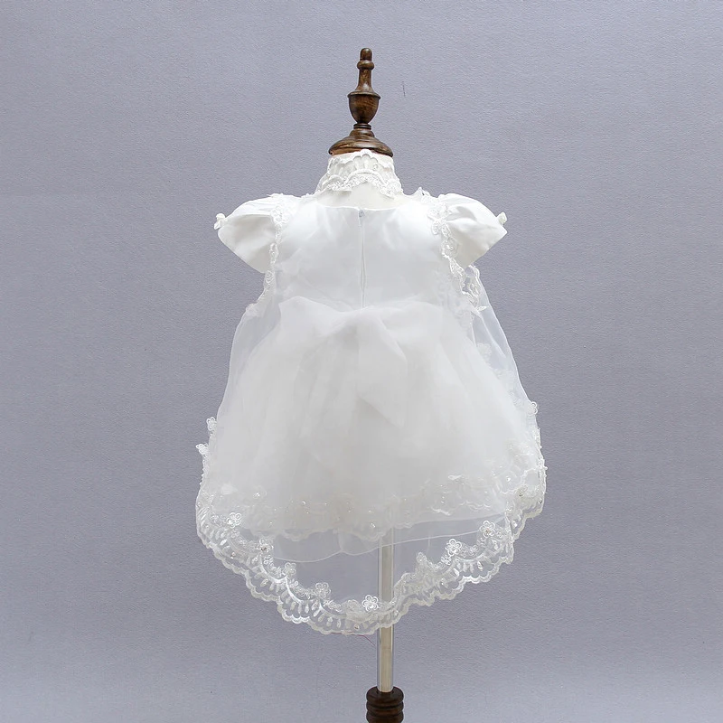 Новинка модное платье на крестины для маленьких девочек + шляпа шаль кружевное