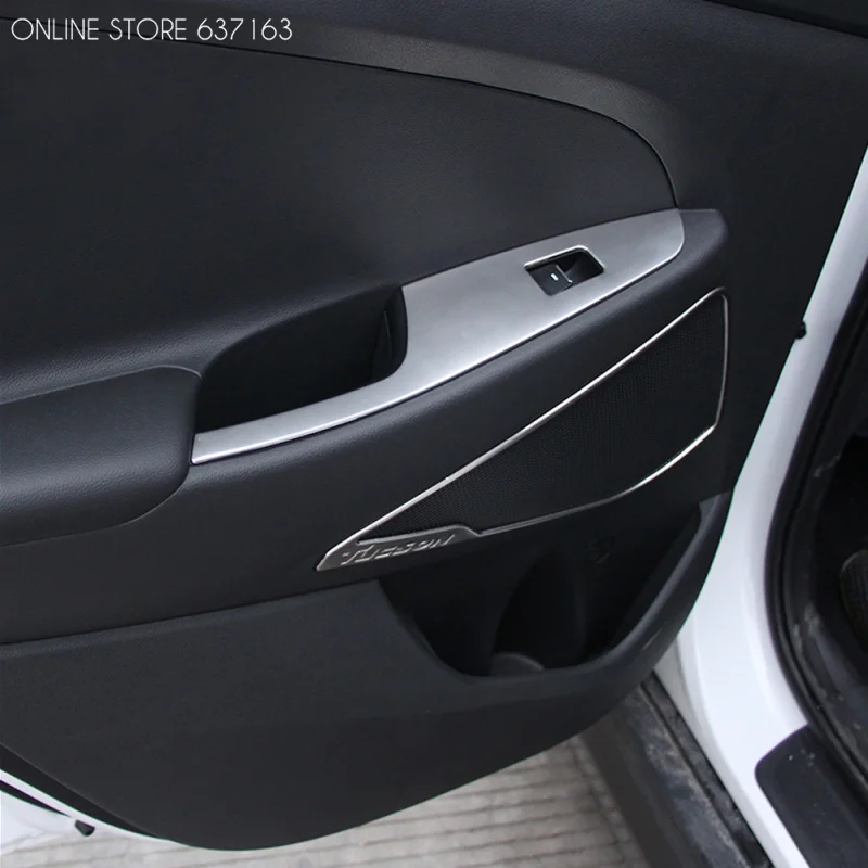 Накладка на панель переключателя двери салона автомобиля для Hyundai Tucson TL 2015 2016