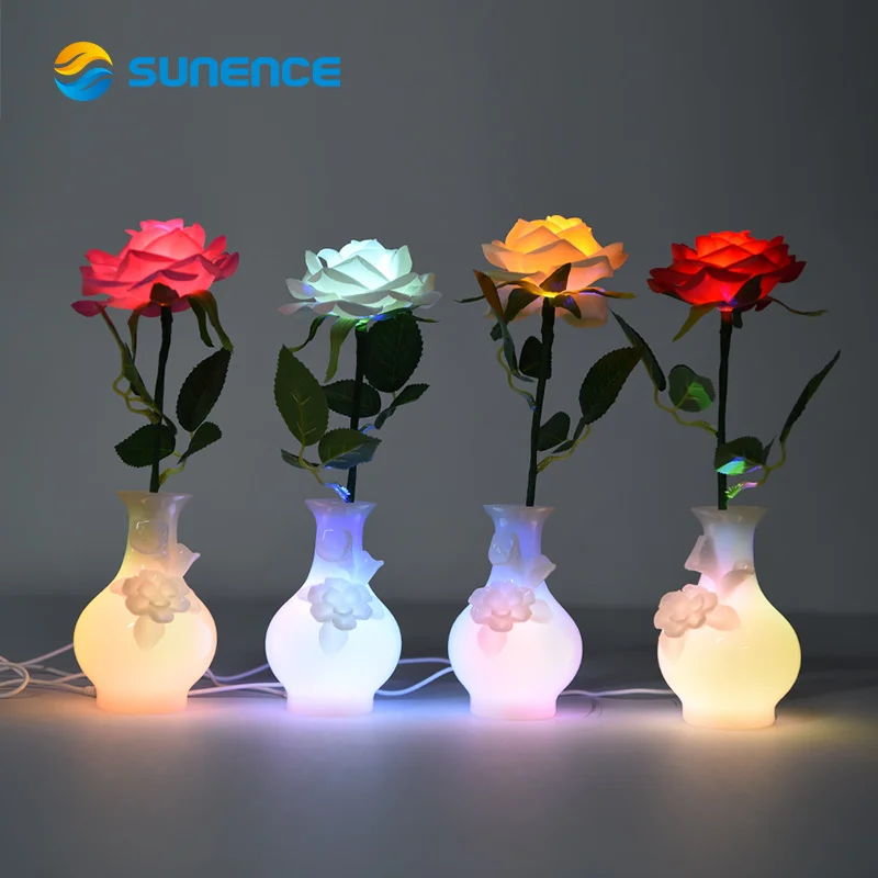 Sunence Водонепроницаемый огни бонсай цветок Беспроводной Искусственные Украшения