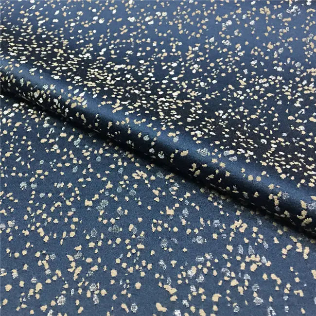 Dark Blue Маленькие точки блестящий металлик жаккард обивка на диван мебель интерьер Подушка кресло ткани 140 см по метру - Цвет: Dark Blue