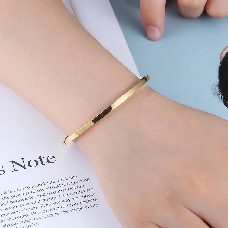 BOBASI новые круглые браслеты из нержавеющей стали и три цвета трендовые