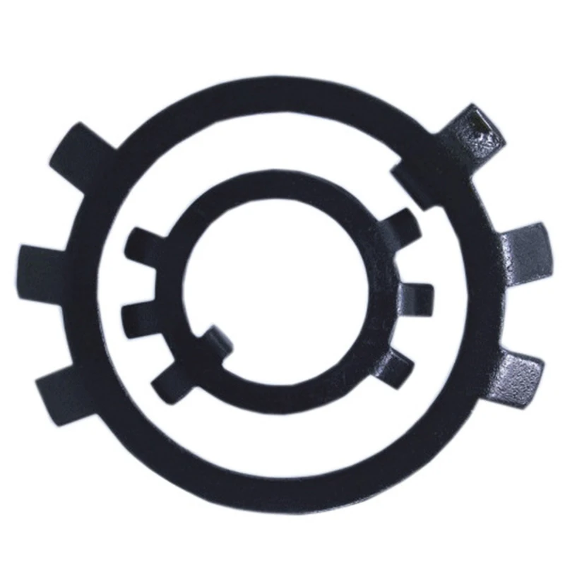 M64-200 DIN70952 GB/T858 Tab Washers For Slotted Round Nuts Six-jaw Retraction Ring Stop Washer Lock Gasket Spacer | Обустройство