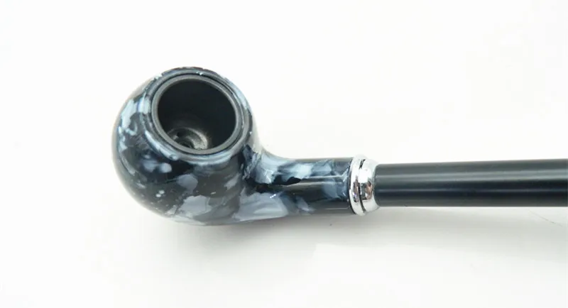 1 шт. деревянная трубка для курения с синим мрамором Длинные табачные трубки