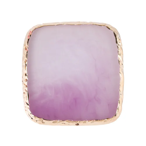 Purple Square 1 шт., полимерный камень, палитра для макияжа ногтей, палитра для маникюра, тренировочная доска, блюдо для рисования, УФ-гелевый держатель, подставка, инструмент для дизайна ногтей TR665 - Цвет: Purple Square