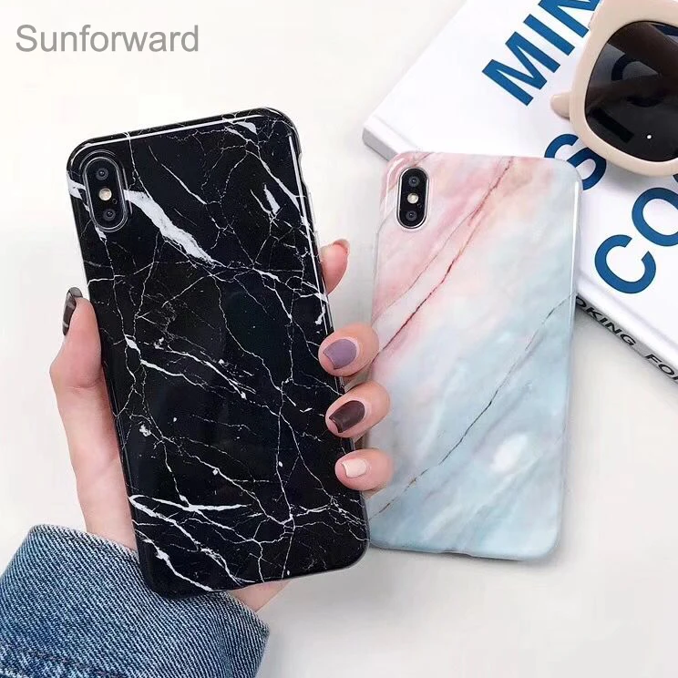 Мраморный чехол для iPhone 7 XS MAX мягкий накладка из ТПУ 6 6S 8 Plus X XR телефона|Бамперы| |