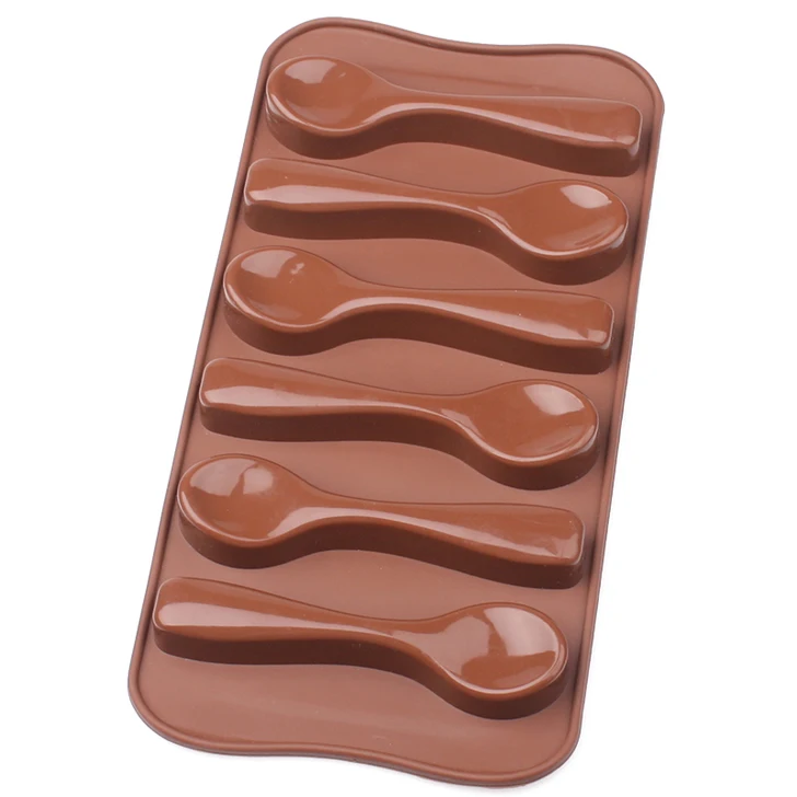 6 ложек формы шоколада силиконовые DIY украшения торта желе льда выпечки формы|mould