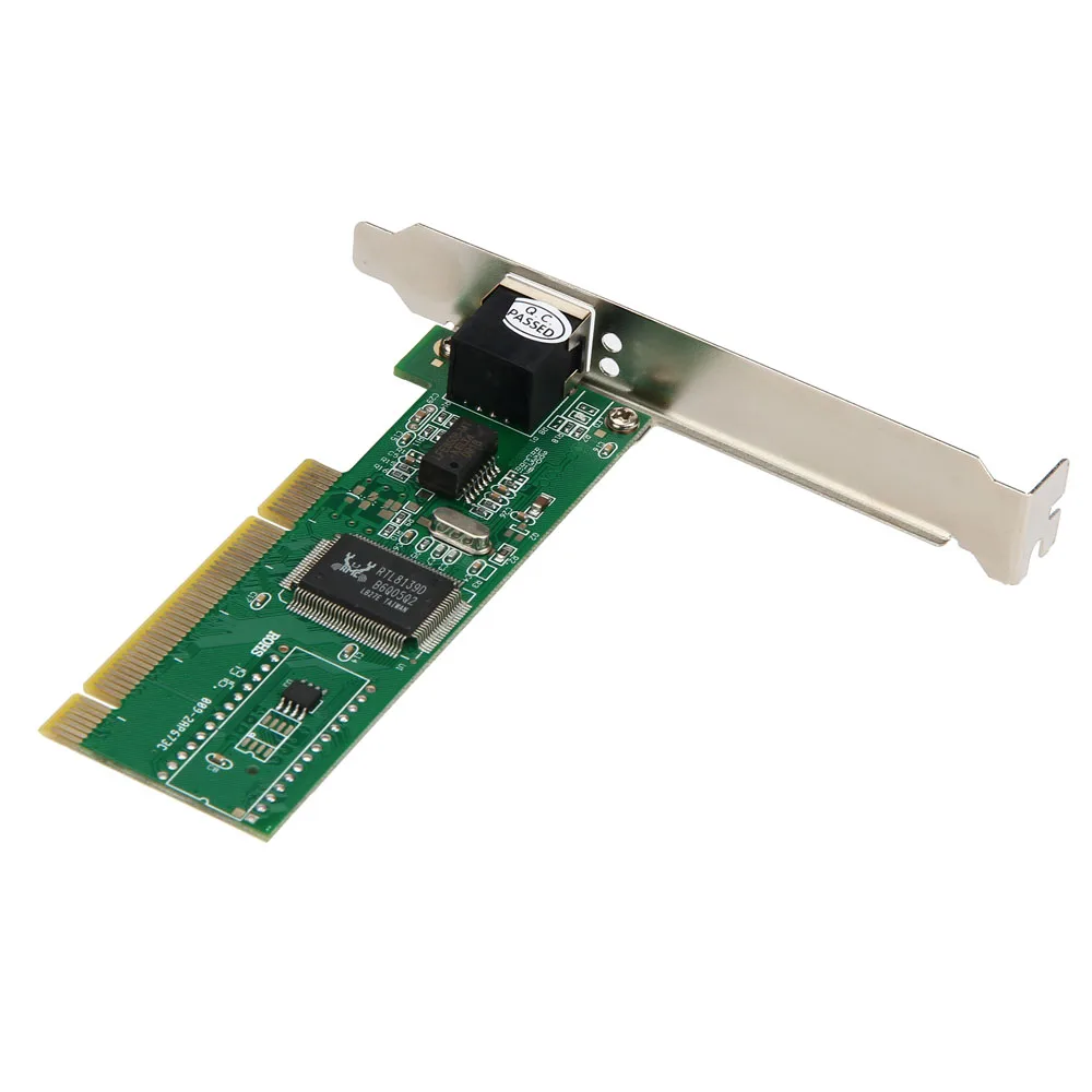 Malloom 2019 высокоскоростной сетевой адаптер 10/100 Мбит/с NIC RJ45 RTL8139D LAN PCI для ПК ноутбука