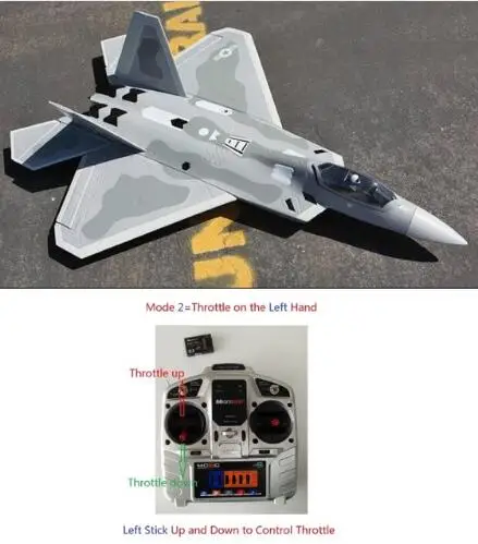 Радиоуправляемый RC EDF Jet Aircraft Hobby F22 50 мм готовый к полету RTF без батареи | Игрушки и