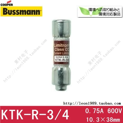 

Bussmann Limitron Class предохранители CC KTK-R-3/4 KTK-R-6/10