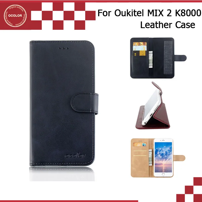 Ocolor для Oukitel K8000 откидной кожаный чехол с бумажником карт флип бизнес Чехол