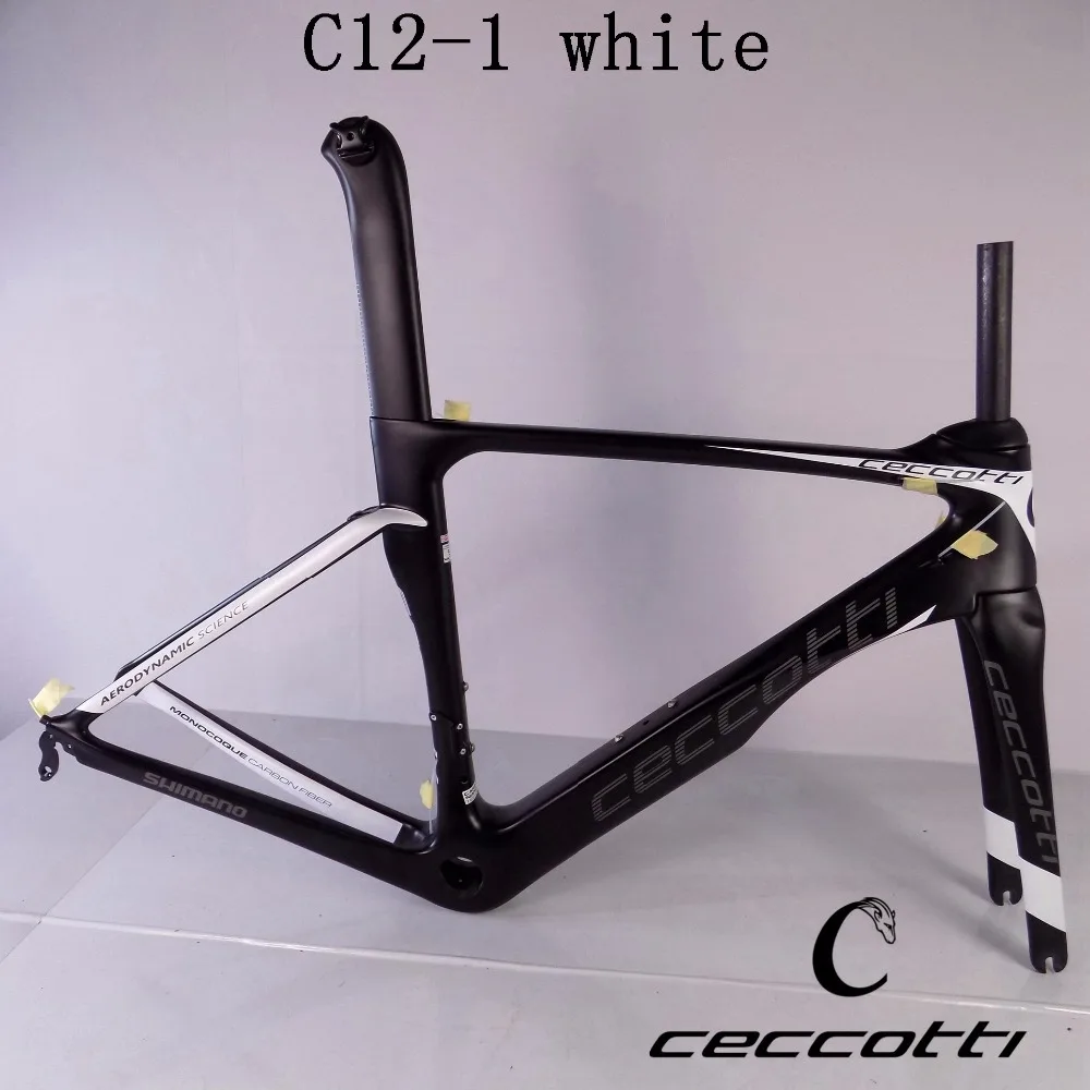 2018 новая рама для велосипеда карбоновый дорожный велосипед Ceccotti c12-1red/белый T1000