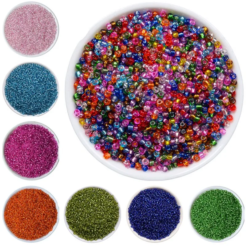 Стеклянные бусины-разделители для бижутерии 2 мм 1000 шт./лот | Украшения и