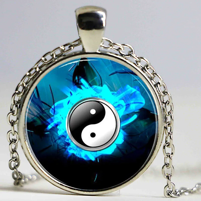 Винтажное ожерелье с подвеской Инь-Янь религиозные украшения китайский чокер