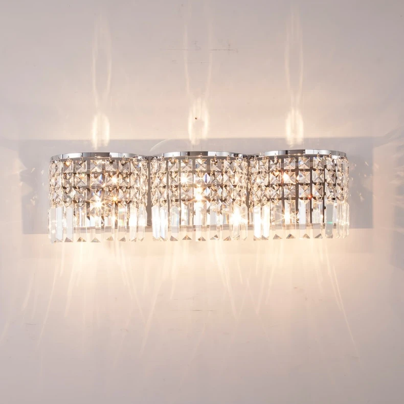 Длинная Хрустальная настенная лампа для гостиной K9 кристальная бра гостиничной