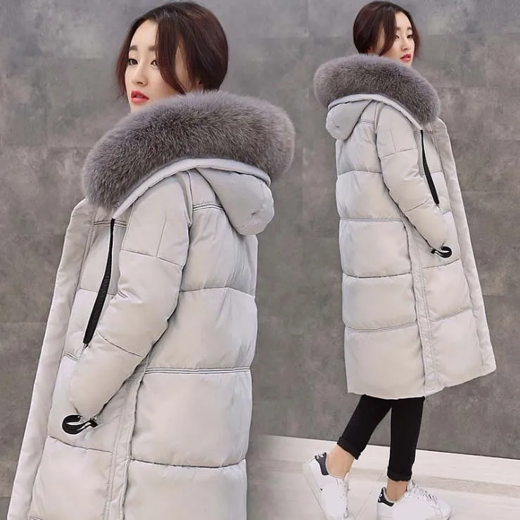 Брендовая парка 2017 г. Зимняя куртка женская утепленная длинная Дизайнерская