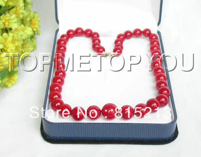 Ожерелье ddh009 15 мм натуральный красный коралл 18gp () бесплатная доставка|necklace free