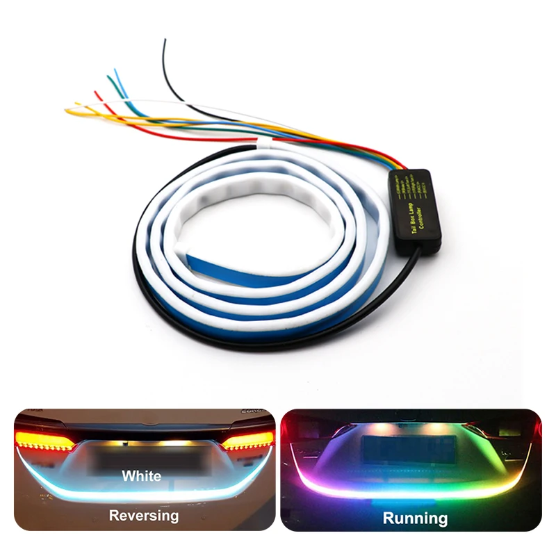 Светодиодная лента для багажника автомобиля 12 в 120 см RGB 5050 SMD IP67 авто Стайлинг