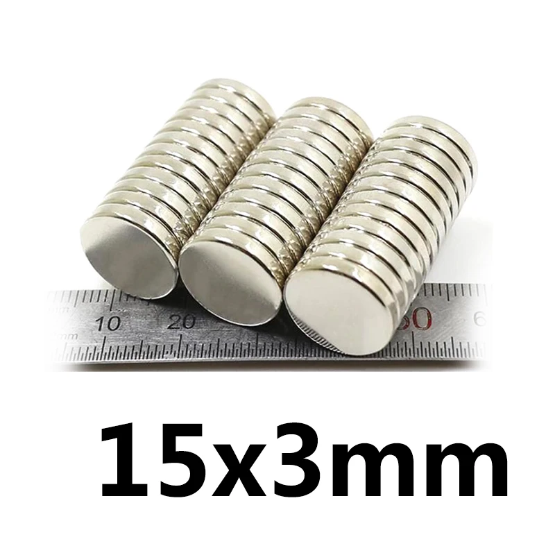 10 шт. 15 мм x 3 мм супер сильные круглые Дисковые магниты 15*3 15x3 Редкоземельные неодимовые магниты N35 15 мм* 3 мм новое поступление