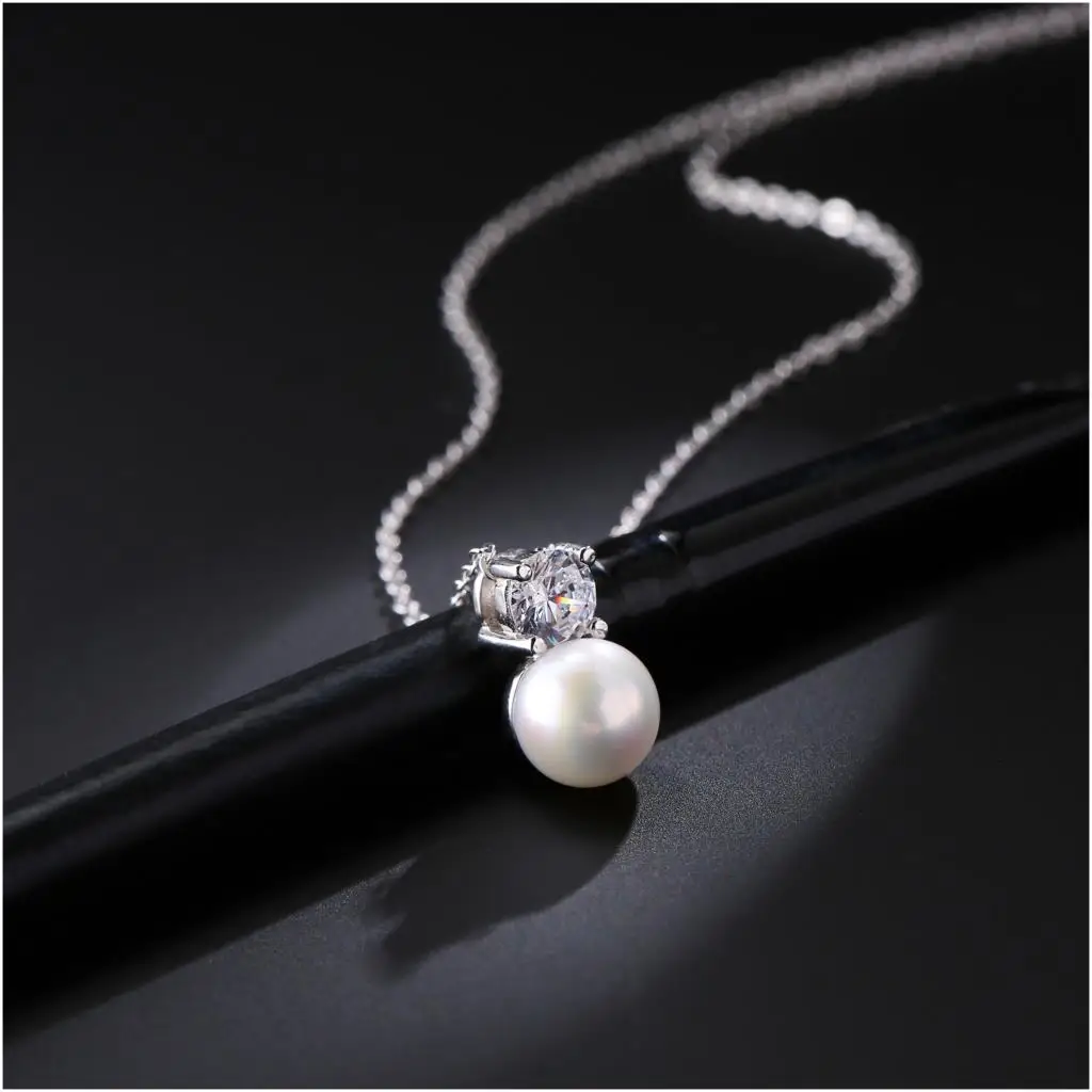 Женское ожерелье с подвеской из стерлингового серебра 925 пробы ожерелье-чокер