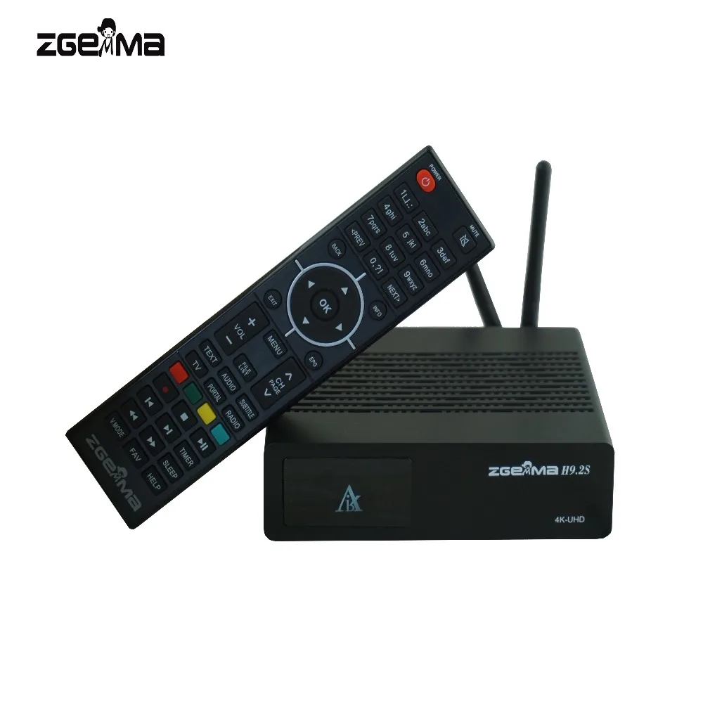 3 шт./лот ZGEMMA H9.2S E2 Linux 4K UHD спутниковый ресивер с DVB S2X + двойной тюнер 300 Мбит/с WIFI