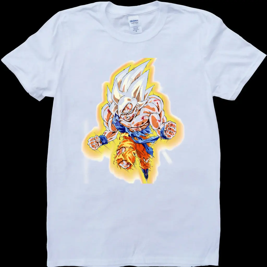Dragon Ball Z Son Goku толстовка с капюшоном белая изготовленная на заказ футболка