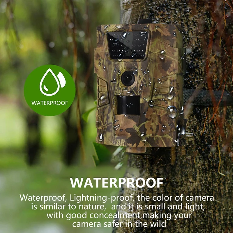 Ht-001B Trail camera 12Mp 1080P 30Fps Инфракрасные светодиоды 850Nm охотничья камера Ip54