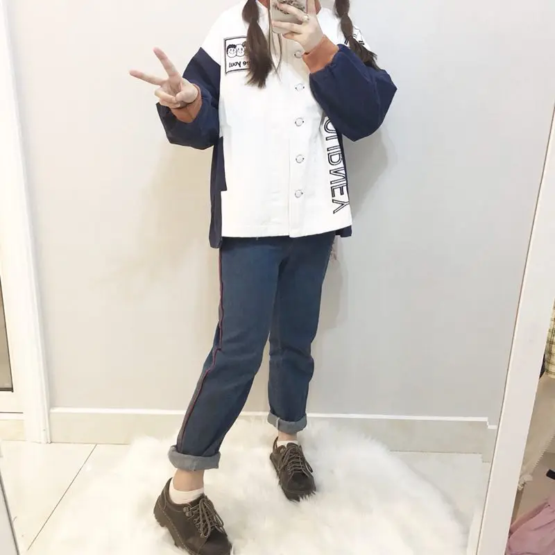 2018 японская Мягкая Милая бейсбольная форма с вышитыми буквами и героями