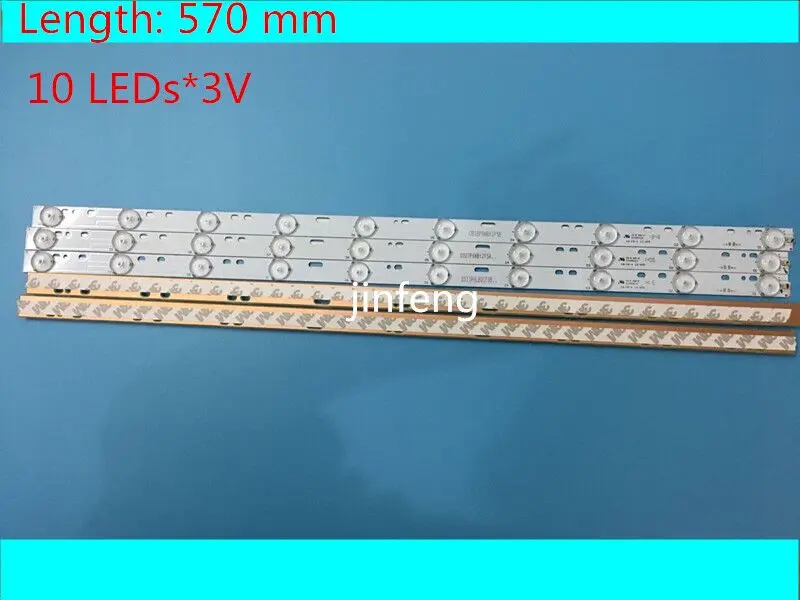 

57cm LED Backlight strip 10 Lamp for V315K2-PE1 32"TV LCD EM320D0 IC-A-CNA032D127 IC-A-CNA032D127 LXC031 PLDED3273A-D