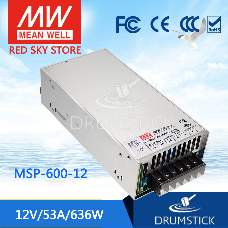 

prosperity MEAN WELL MSP-600-12 12V 53A meanwell MSP-600 12V 636W Single Output Medical Type Power Supply