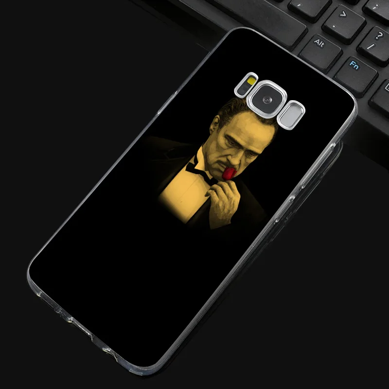 DREAMFOX N038 Godfather Soft TPU Silicone Cover For Samsung Galaxy Note S 3 4 5 6 7 8 9 Edge Plus Grand Prime Case |