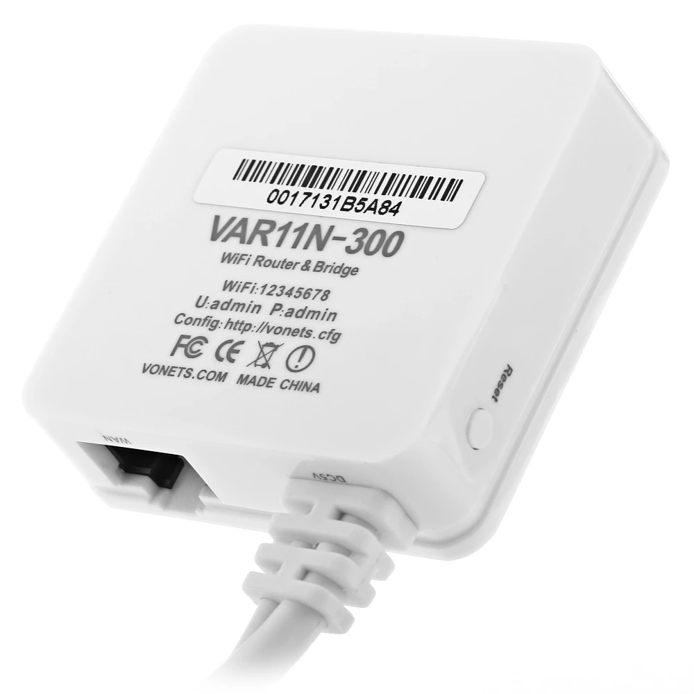 Новый Vonets var11n 300 Беспроводной Мбит Мини Сеть маршрутизатор Ретранслятор Wi Fi мост