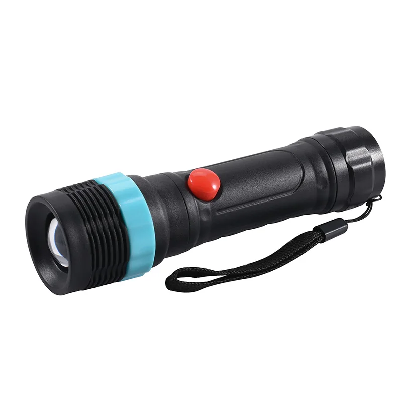 blue no battery Coba f8 светодиодный светильник-вспышка 3* AAA фонарь с батареей, масштабируемый пластиковый походный светильник, портативный мини-светильник для детей, точечный светильник - Испускаемый цвет: blue no battery