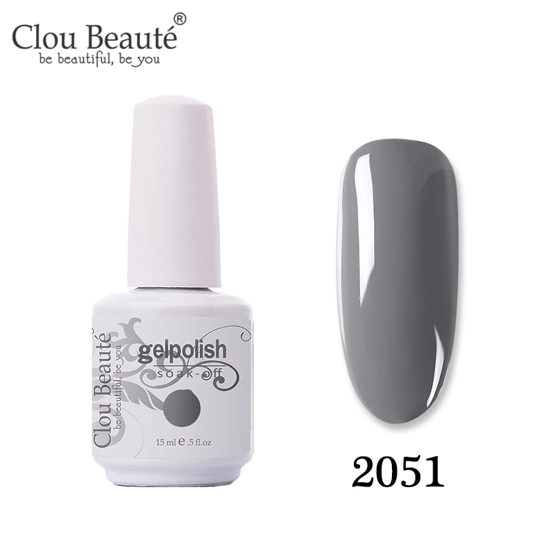 Clou Beaute лак для ногтей УФ-Гель-лак для ногтей для маникюра полуперманентный лак Гибридный гвоздь впитывающий Гель-лак для ногтей - Цвет: 2051