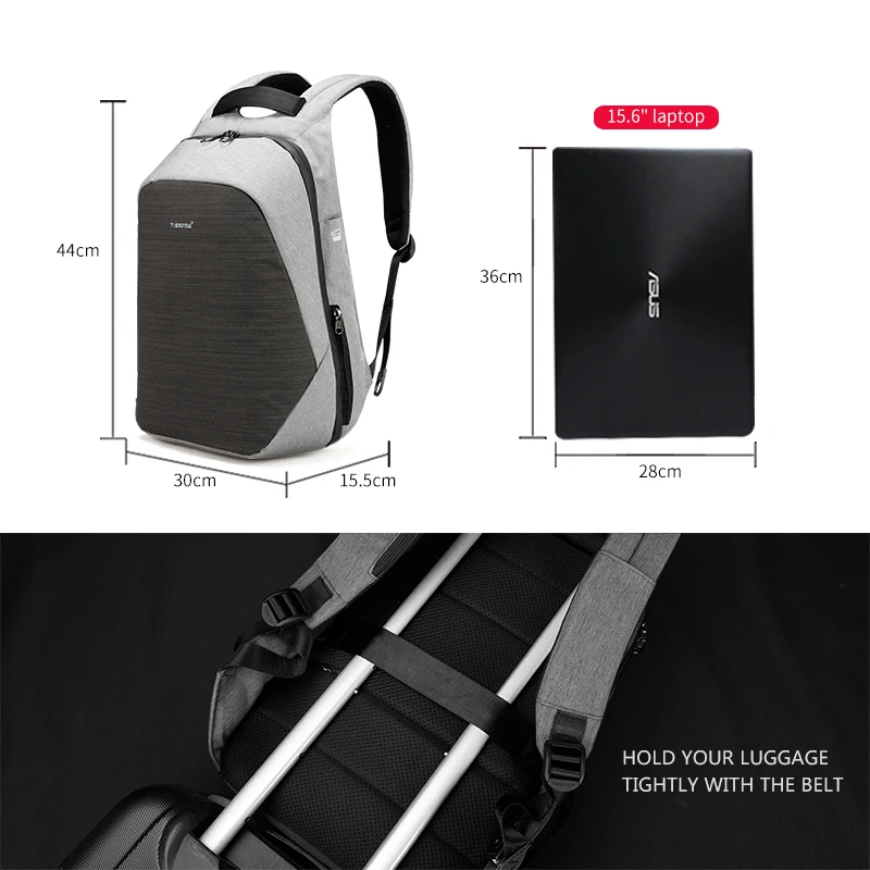 Tigernu Анти Вор сумка Набор для защиты от брызг 15 6 дюймового ноутбука Crossbody Messenger Bag
