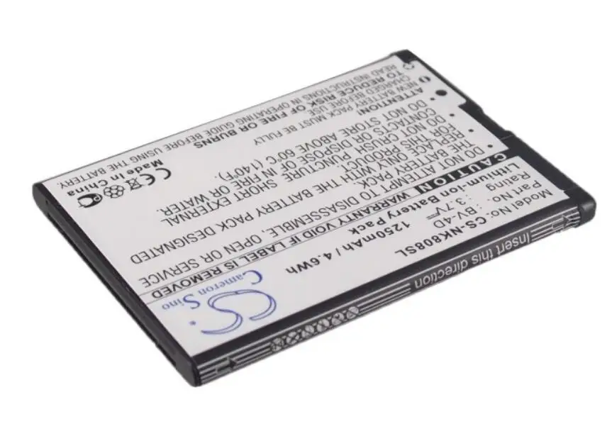 Аккумулятор Cameron Sino для NOKIA 808 1250 мАч 64 ГБ N9 ГБ|Аккумуляторы мобильных телефонов| |