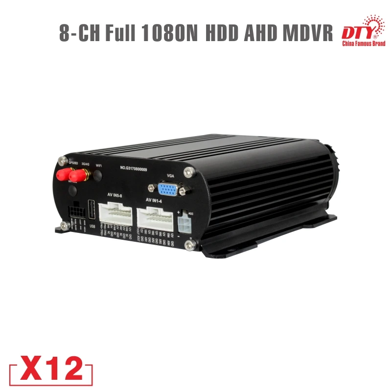8CH 4G GPS Wi Fi 1080N AHD HDD Мобильный DVR поддерживает 512 Гб SD карты и 4 ТБ X12(GPS | 4G)|hdd mobile dvr|dvr