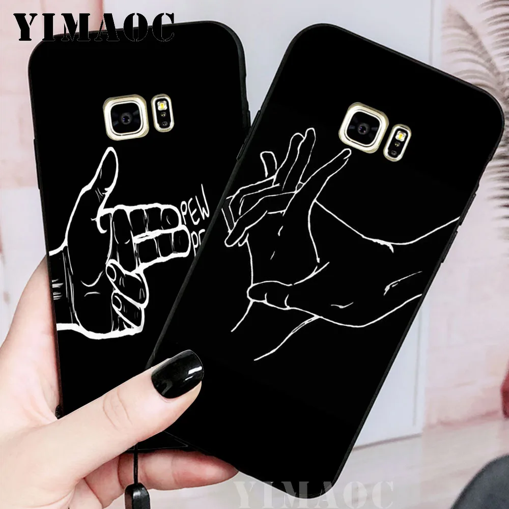 YIMAOC Линия искусства Тела Живопись мягкий чехол для samsung Galaxy S10 Plus S10e S6 S7 Edge S8 S9 J6 M10