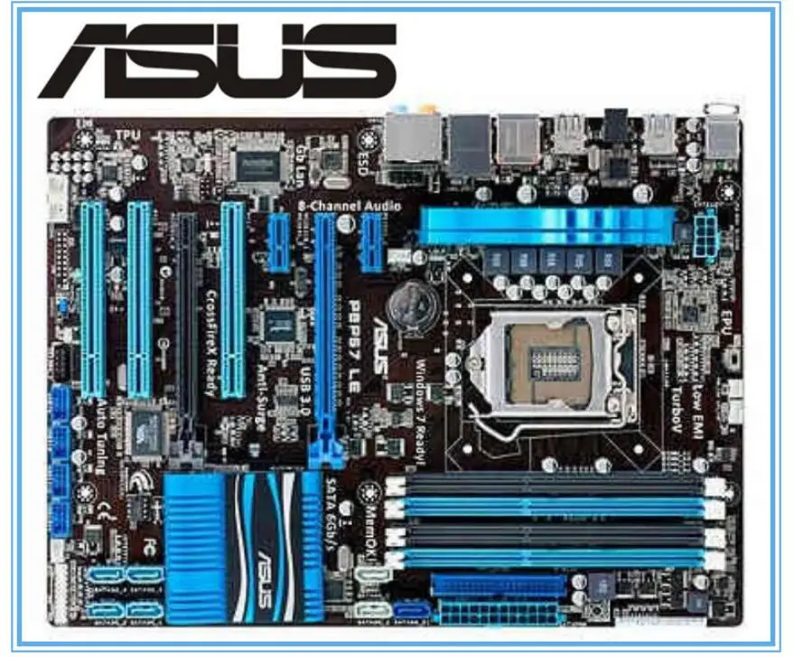 Оригинальная материнская плата ASUS P8P67 LE DDR3 LGA 1155 платы 32 Гб USB2 0 USB3.0 SATA3.0 б/у для