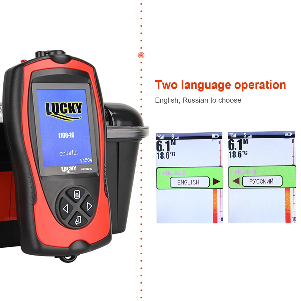 LUCKY беспроводной портативный гидролокатор рыболовные приманки эхолот