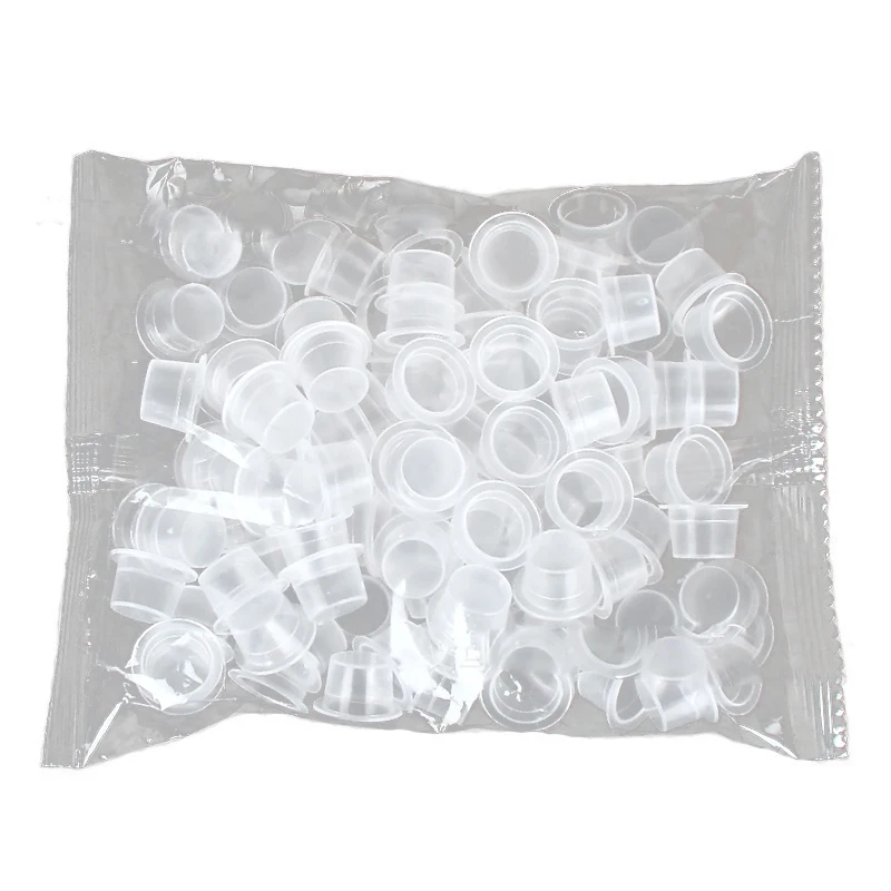 100 шт. пластиковые контейнеры для микроблейдинга тату чернил крышки пигментный