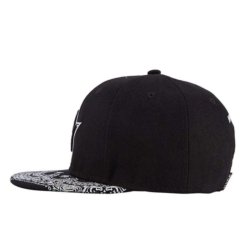 Бейсболка с пятиконечной звездой холщовая принтом и вышивкой Кепка в стиле хип