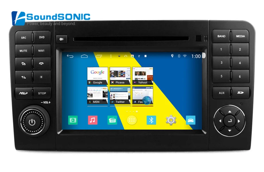 Для Mercedes Benz X164 W164 ml280 ML320 ML350 ml420 ML450 Android 4.4.4 2 DIN Стерео DVD GPS навигатор Аудио +