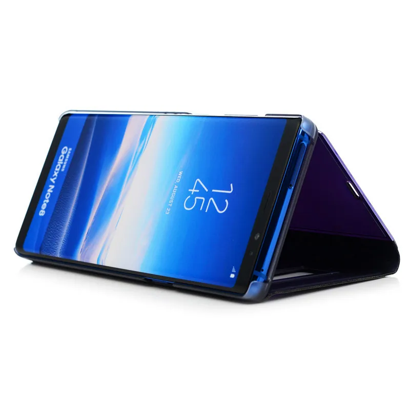 YOKIRIN роскошный кожаный умный зеркальный флип чехол для телефона samsung Galaxy Note 8 S8 J3