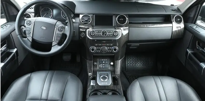 Для Land Rover Discovery 4 LR4 аксессуары ABS темная древесина зернистая центральная консоль