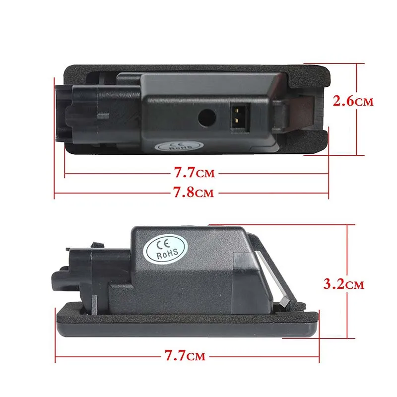 1 пара светодиодных номерных знаков для Peugeot 106 3D/5D 1007 3D 207/307/308 2D/3D/5D 406/407/508/607 4D Citroen